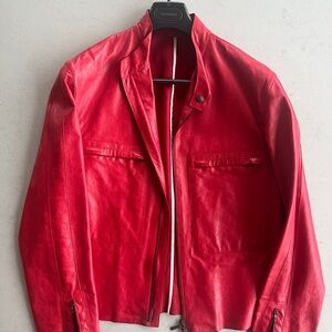 Jil Sander Vintage 2000’s leather motorcycle jacket